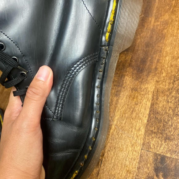 Dr. Martens Black Lace Up Combat Boots - Picture 10 of 16